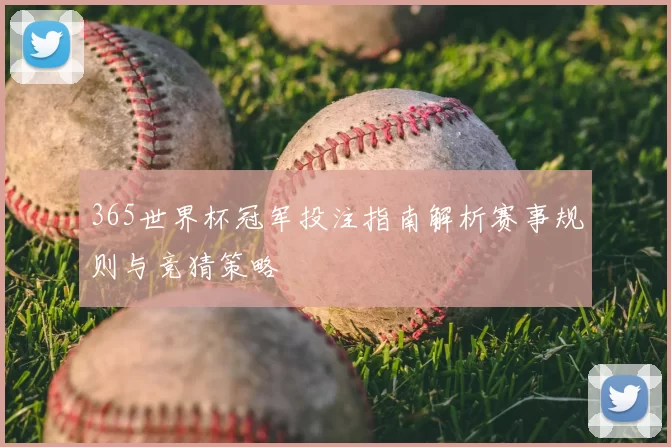 365世界杯冠军投注指南解析赛事规则与竞猜策略